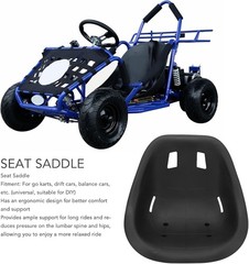 FOR Go Kart Large Size Seat Backrest Ergonomic Design Black ABS