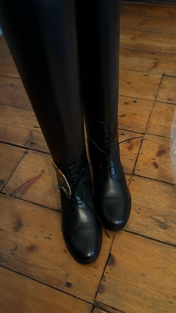 ARIAT Ladies Leather Field Boots *NEW* Black SIZE 5.5 *Challenge II Back Zipper