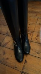 ARIAT Ladies Leather Field Boots *NEW* Black SIZE 5.5 *Challenge II Back Zipper