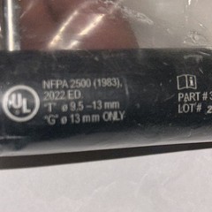 CMC 1″ Stainless Steel Tie Off Bar Replacement New In Sealed Plastic.