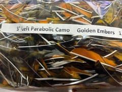 12 Ozark 3″ Left Wing Parabolic Feathers Dozen Fletchings, Vanes