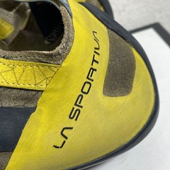 La Sportiva Finale Yellow Brown Black Rock Climbing Shoes Lace up Men’s 12.5 US
