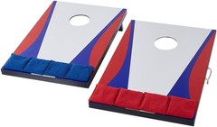 Amazon Basics Portable Cornhole Set Outdoor Game Bean Bag Toss w/ Carry Bag