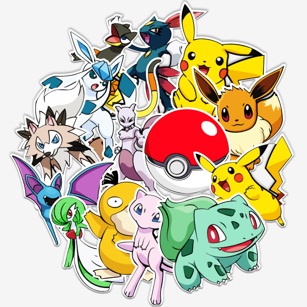 100Pcs Vinyl Anime Sticker Bomb Water Bottle Luggage Skateboard Fridge Decal Lot
