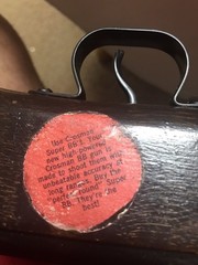 Vintage Crosman V-350 Slide Action BB Air Rifle Fairport NY Wood Stock USA