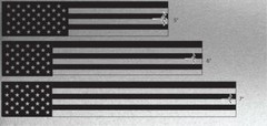 White Water Archery Metallic Silver Background American Flag Arrow Wraps 15pc