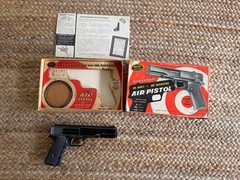Vintage Marksman Repeater .177 BB, Darts Cal Air Pistol W/ Original Box, Manual