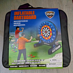 Pro Ball Sports Inflatable Dartboard 5 ft Tall Includes 6 Darts Land/Water Use