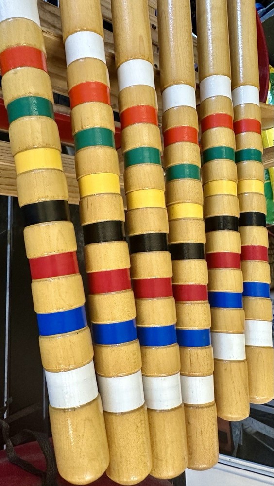 Vintage Forster 6 Player Wood Croquet Set Complete (No Bag)