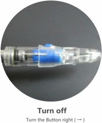 6/12Pc Lighted Nock for Archery Arrows with .244/6.2mm Inside Diameter Led Nocks