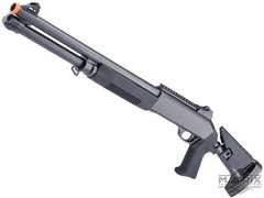 Double Eagle M3 Spring Shell Loading Airsoft Shotgun Retractable Stock