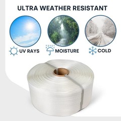 ESK Packaging Woven Polyester Strapping – 3/4 Inch x 250 Foot x Standard