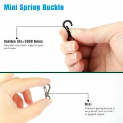 10-30X Mini SF Aluminum Spring Carabiner Clip Keychain Outdoor Snap Camping Hook