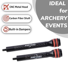 6/8/10/12» CNC Carbon Bow Stabilizer Archery Balance Bar Hunting Shock Absorber