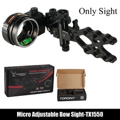 TX1550 Compound Bow Sight 4X 6X 8X Lens 5-Pin 0.019» Optical Fiber Bow Hunting