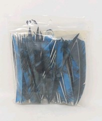 58 Count Gateway Archery Arrow Feathers 5″ Right Wing: Shield Camo Tre Blue