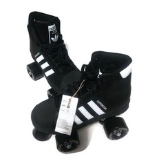 adidas Womens Sz 4.5 Superstar 82 Skate Leather Roller Skates Black White JI3535