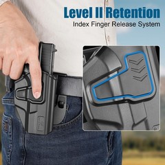 OWB Glock 19 Holster – Custom Fit: Glock 19 19X 26 44 45 (Gen 1 2 3 4 5 6) & …