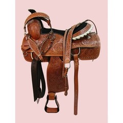 Western Leather Premium Riding Horse Saddle Size 12″ to 18″ Inches Seat