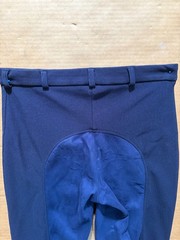Tuff Rider Women’s Size 32 Regular Navy Riding Pants, Ribbed Full Seat Breeches