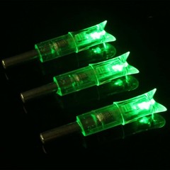 20» 12x Crossbow Bolts Carbon Shafts ID 7.6mm/3 x Lighted Nocks Archery Hunting