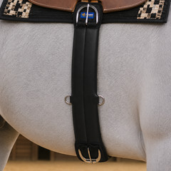 Western Neoprene Comfort Anti-Slip Saddle Straight Cinch Girth Black 97107