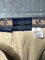 Equestrian Riding Apparel Pants Size 28 Cotton Breeches Riding