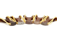 BASUNE Solid Wooden Slingshot with Classic Construction Hunting Deep Brown