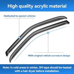in-Channel Window Rain Guards for 2011-2023 Dodge 11-23 Charger in-Channel
