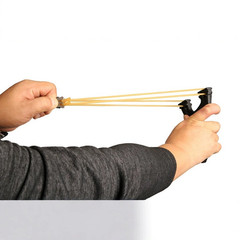 Outdoor Catapult Set Slingshot Sling Shoting Rubber Bands w steel beads Hunting