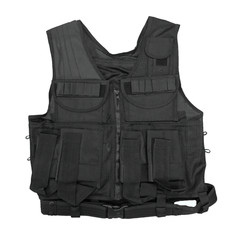 Shooters Gate Deluxe Paintball Vest, Drop Leg Carrier & Range Bag Set – Black