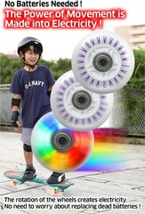 Double Up on Fun! 2-Pack of 68mm Light-Up Ripstik Wheels – No Batteries Required