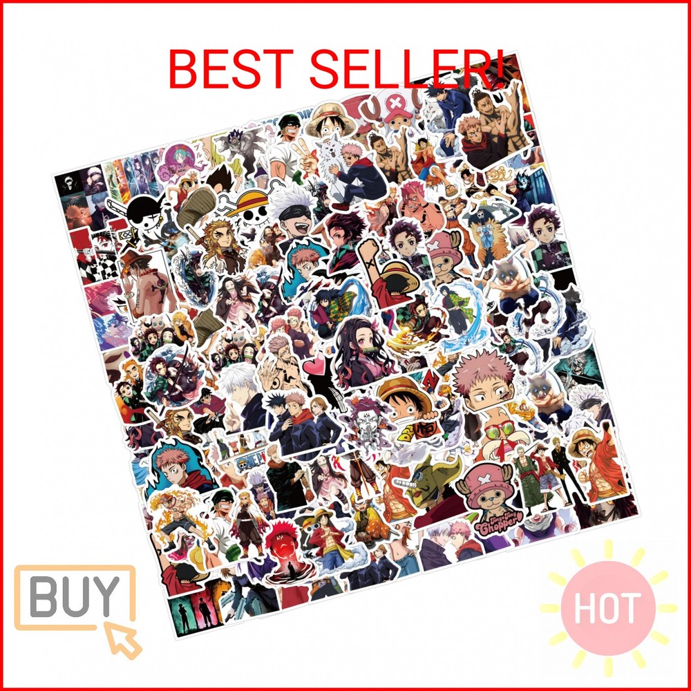 200Pcs Kids Manga Stickers Mixed Pack,Cartoon Characters Stickers Movie Decorati