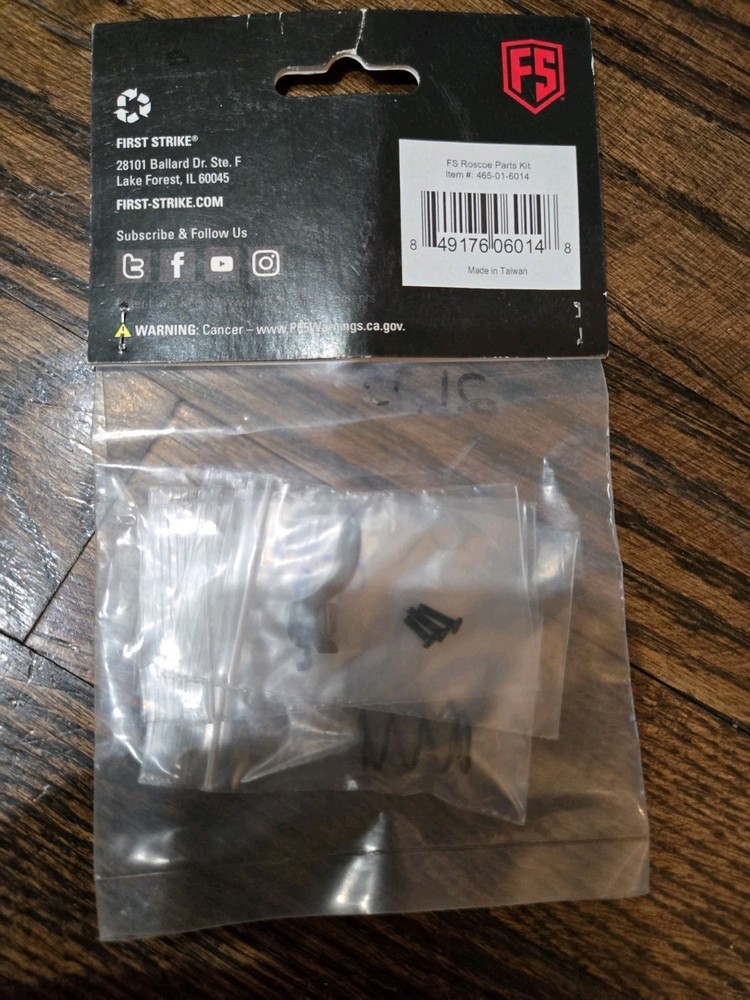 First Strike Roscoe Replacement Parts Kit Paintball Pistol Marker Maintenance