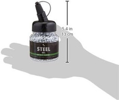Steel BBS, 177 Cal, 5.1 Grains, Zinc-Plated, 2,500Ct,Chrome