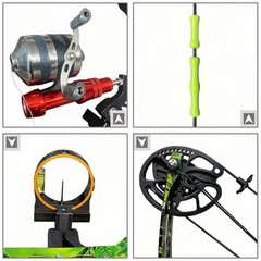 Bowfishing Bow Kit 15-45 LBS Shoot Right Handed 2023 New Draw Length 18″~29.5…