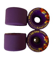 Orangatang Fat Free 65mm 83a 4-Pack Longboard Wheels Purple