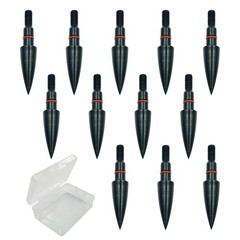 Archery Points 75/100/125/150 Grains 12pcs Stainless Steel 5/16 Inch Screwin…
