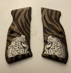 SAR ARMS P8L / P8S / K11 / Kılınc 2000 Compatible Walnut Silver Tiger