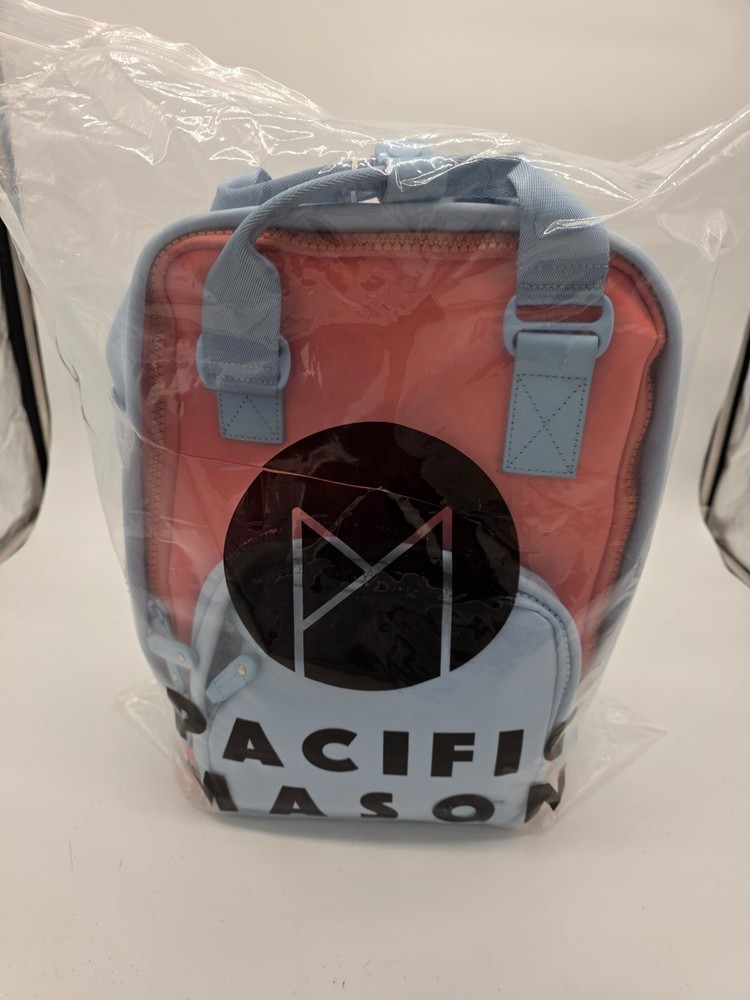 Pacific Mason Mini Backpack Powder Blue Coral Neoprene NWT