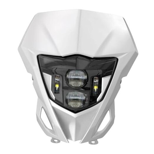 LED Headlight Motorcycle Headlamp Kit with DRL Compatible with 2013-2023 White