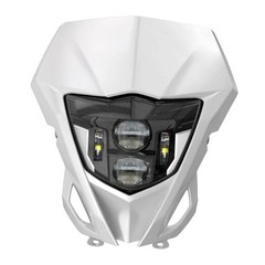LED Headlight Motorcycle Headlamp Kit with DRL Compatible with 2013-2023 White