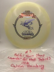 2018 Calvin Heimburg glow Teebird3 Innova disc golf Team 2 color stamp 175g