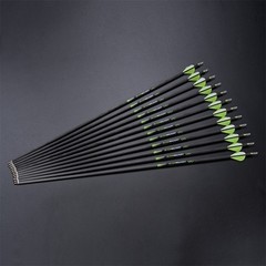6X Archery Hunting Target Arrows 30″ PURE Carbon Arrows 0.003″ Spine 300/350/400