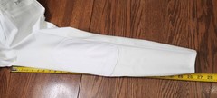 Pikeur, New, Landy Hunter knee patch breeches, white, 30, $300