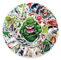 25 Piece Mix Lot 2” The Real Ghostbusters Stickers, Random Mix, Vinyl, Decals