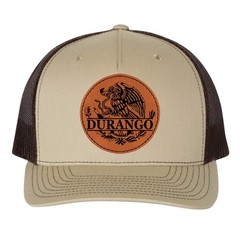 Durango Mexico Eagle Leather Patch Hat Trucker Hat Baseball Cap Mexican Hat