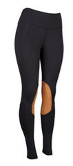 Chestnut Bay Active Rider Knee Patch Tight-M-Black Chestnut