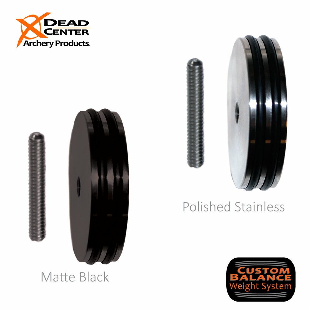 Dead Center Archery Products Stainless 6 oz. Weight XL 2″ Diameter 5/16-24 Threa