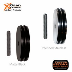 Dead Center Archery Products Stainless 6 oz. Weight XL 2″ Diameter 5/16-24 Threa